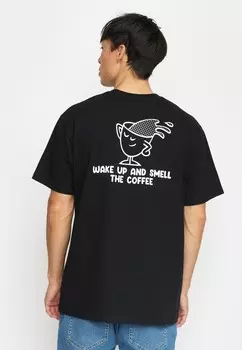 Футболка с принтом REVOLUTION, черный