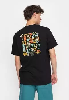 Футболка с принтом REVOLUTION, черный