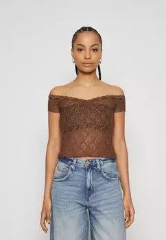 Футболка с принтом RHIA BDG Urban Outfitters, коричневый