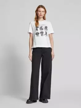 Футболка с принтом Rich & Royal, белый