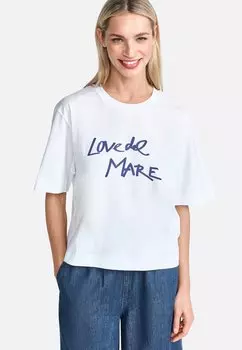 Футболка с принтом Rich & Royal, белый