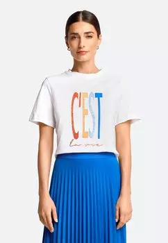 Футболка с принтом Rich & Royal, цвет white