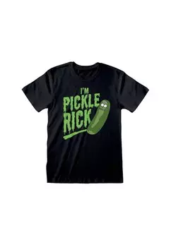 Футболка с принтом RICK AND MORTY IM PICKLE RICK Henry Tiger, черный