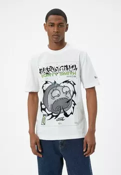 Футболка с принтом RICK AND MORTY Koton, белый