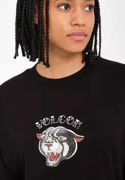 Футболка с принтом RIDE THE TEE Volcom, черный