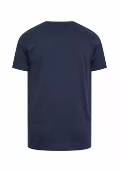 Футболка с принтом RIDE THE WAVE SKULL SLOGAN BadRhino, темно-синий