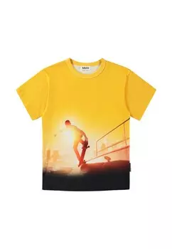 Футболка с принтом RILEY SHORT SLEEVES Molo, желтый
