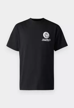 Футболка с принтом RIM & WHEEL TEE UNISEX HUF, черный