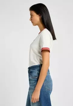 Футболка с принтом RINGER Lee, бежевый