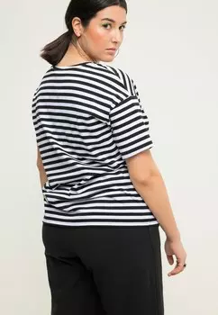 Футболка с принтом RINGER PALMEN-STICK RUNDHALS HALBARM Studio Untold, черный