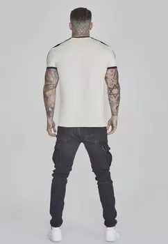 Футболка с принтом Ringer SIKSILK, кремовый
