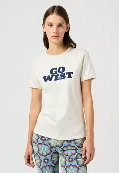 Футболка с принтом RINGER Wrangler, белый