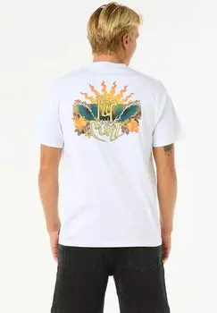 Футболка с принтом Rip Curl, белый