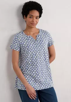 Футболка с принтом RISSO SHORT SLEEVE Seasalt Cornwall, синий