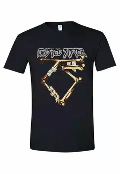 Футболка с принтом rockshirts, черный