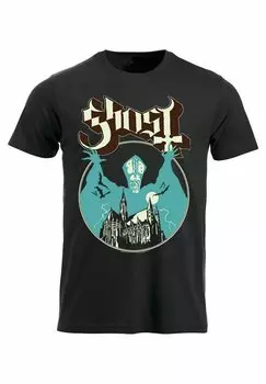 Футболка с принтом rockshirts, черный