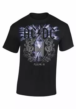 Футболка с принтом rockshirts, черный