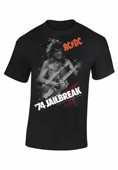 Футболка с принтом rockshirts, черный