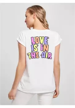 Футболка с принтом ROLLED LOVE IS IN THE AIR Be Famous, белый