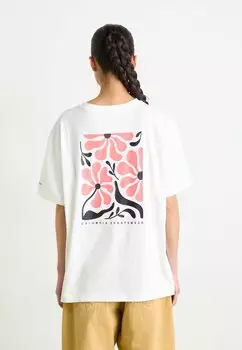 Футболка с принтом ROLLING BEND GRAPHIC OVERSIZED TEE Columbia, белый