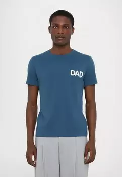 Футболка с принтом Ron Dorff, синий