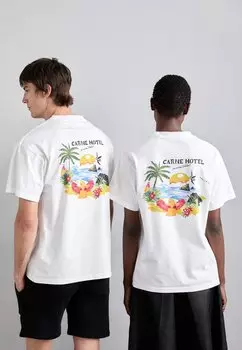 Футболка с принтом Room With A View Unisex Carne Bollente, белая