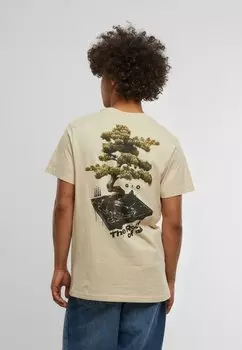 Футболка с принтом ROOT OF ALL TEE Mister Tee, песочный