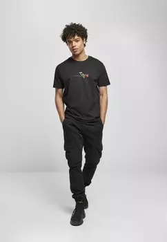Футболка с принтом ROSE LOVE TEE Mister Tee, черный