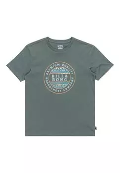 Футболка с принтом ROTOR FILL Billabong, зеленый