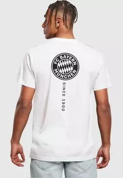 Футболка с принтом Round Neck FC Bayern Mnchen, белый