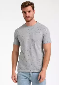 Футболка с принтом ROUND NECK Gabbiano, серый