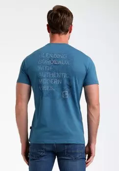 Футболка с принтом ROUND NECK Gabbiano, синий