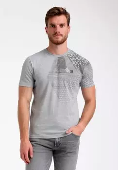 Футболка с принтом ROUND NECK MODERN FLARED Gabbiano, серый
