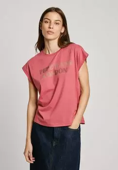 Футболка с принтом ROWENA Pepe Jeans, оранжевый