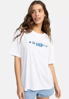 Футболка с принтом Roxy, белый