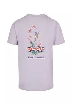 Футболка с принтом ROYAL EXPEDITIONS TEE Mister Tee, фиолетовый