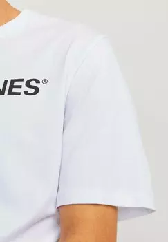 Футболка с принтом RUNDHALS 4 STCK Jack & Jones, светло-серый