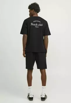 Футболка с принтом RUNDHALS Jack & Jones, цвет schwarz