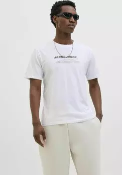 Футболка с принтом RUNDHALSAUSSCHNITT Jack & Jones, белый