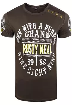 Футболка с принтом Rusty Neal, цвет khaki