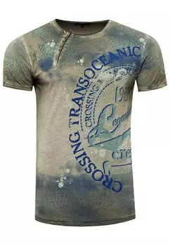 Футболка с принтом Rusty Neal, цвет khaki