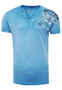 Футболка с принтом Rusty Neal, цвет petrol
