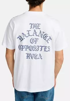 Футболка с принтом RVCA, белый