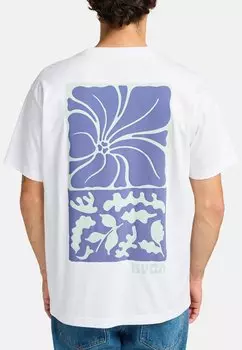 Футболка с принтом RVCA, белый