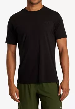 Футболка с принтом RVCA, черный