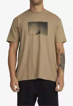 Футболка с принтом RVCA, цвет tmt