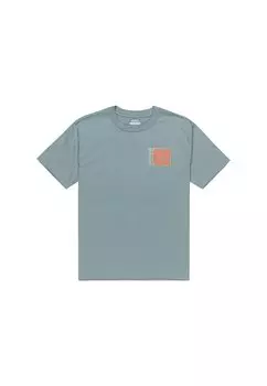 Футболка с принтом RVCA, серый