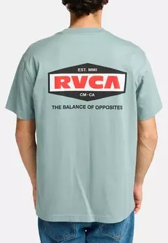 Футболка с принтом RVCA, синий