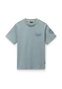 Футболка с принтом S-AMUNDSEN Napapijri, светло-зеленый