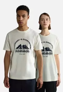 Футболка с принтом S FREESTYLE SS Napapijri, белый шепот